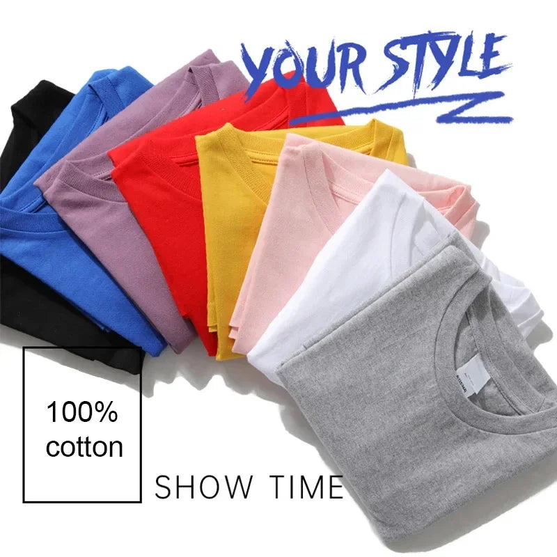 2025 New Snoopy Printing Cotton T-shirt Animation Cartoon Men and Women with The Same Loose Pure Cotton Cute Pure Cotton Top